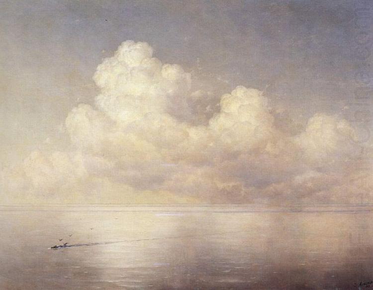 Wolken uber dem Meer, Windstille, Ivan Aivazovsky